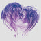 Women's Avatar: The Way of Water Neytiri and Jake Sully Watercolor Heart Racerback Tank Top