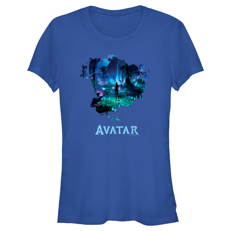 Junior's Avatar Neytiri Pandora Night Scene T-Shirt