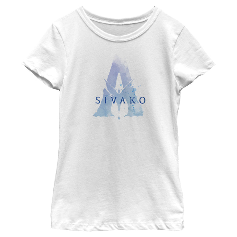 Girl's Avatar Sivako Watercolor A Logo T-Shirt