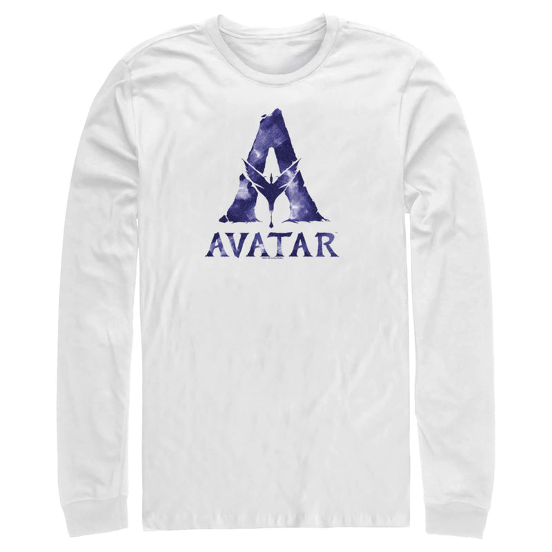 Men's Avatar Watercolor A Logo Long Sleeve Shirt