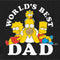 Men's The Simpsons Homer Family World's Best Dad T-Shirt