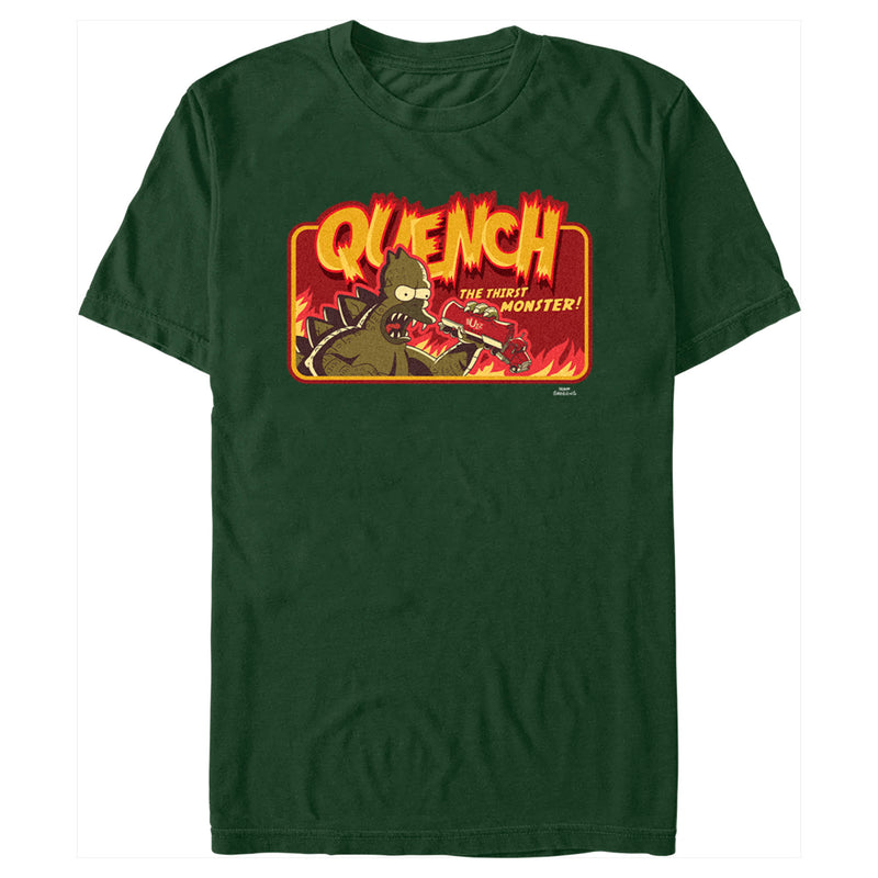 Men's The Simpsons Godzilla Homer Quench the Thirst Monster T-Shirt