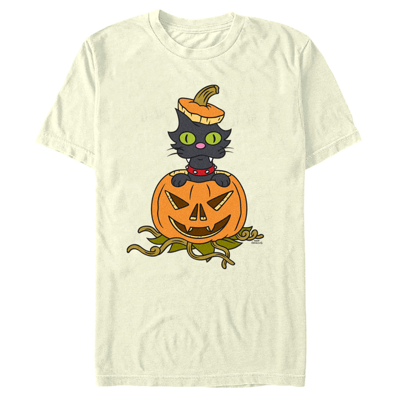 Men's The Simpsons Snowball II Jack-O'-Lantern T-Shirt