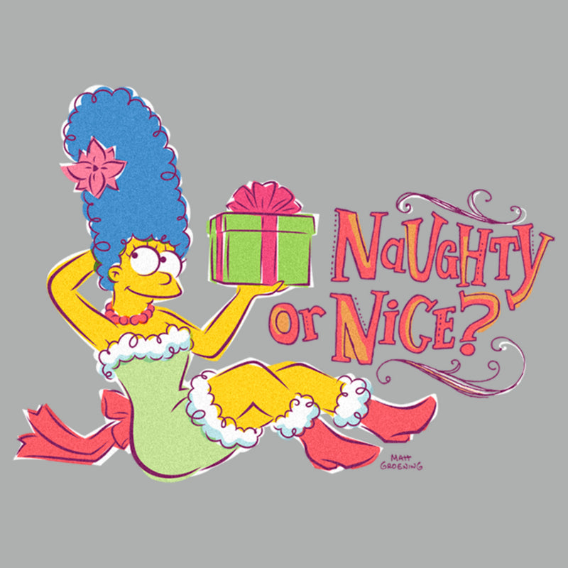 Men's The Simpsons Marge Naughty or Nice Sweatshirt