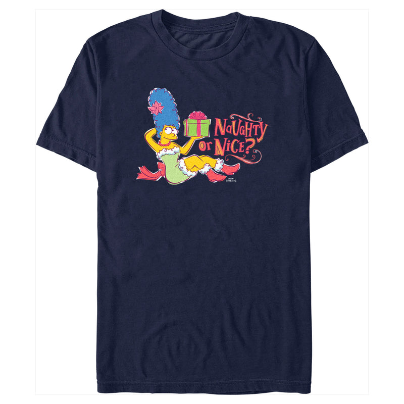 Men's The Simpsons Marge Naughty or Nice T-Shirt