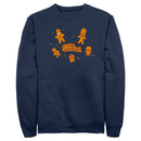 Men's The Simpsons Christmas Gingerbread Cookie Family Sweatshirt