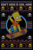 Men's The Simpsons Bart Don't Have a Cow, Man! Sweater Print T-Shirt