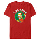 Men's The Simpsons Christmas Homer Doh-Ho Wreath T-Shirt