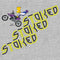 Men's The Simpsons Bart Stoked Motorcycle Trick T-Shirt