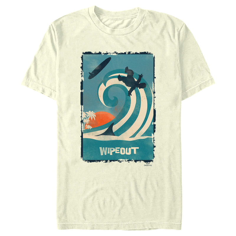 Men's The Simpsons Homer Wipeout Poster T-Shirt