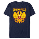 Men's The Simpsons Bart Springfield Hockey Crest T-Shirt
