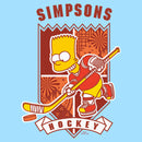 Men's The Simpsons Bart Springfield Hockey Emblem T-Shirt