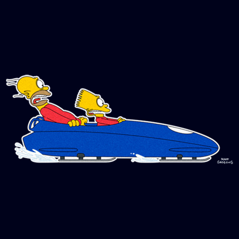 Men's The Simpsons Homer Bart Bobsled Team T-Shirt