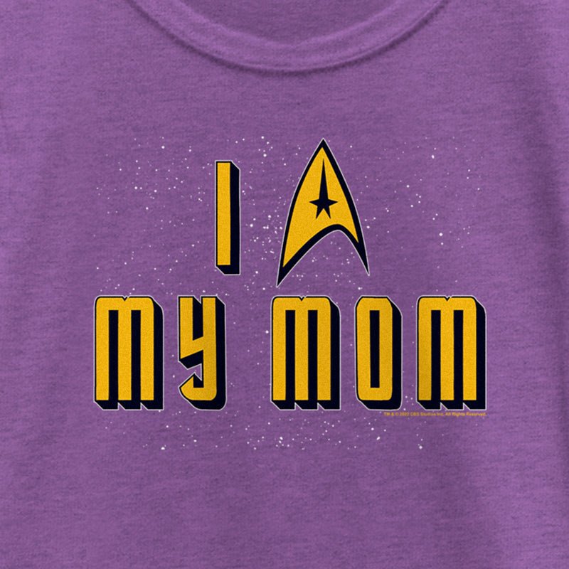 Girl's Star Trek: The Original Series Love My Trek Mom T-Shirt