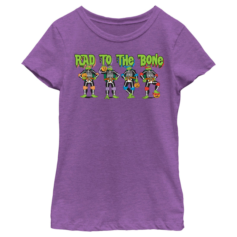 Girl's Teenage Mutant Ninja Turtles Halloween Rad to the Bone T-Shirt