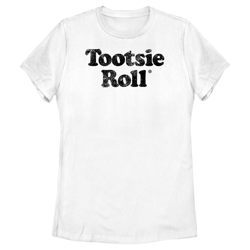 Women's Tootsie Roll Vintage Text Logo T-Shirt