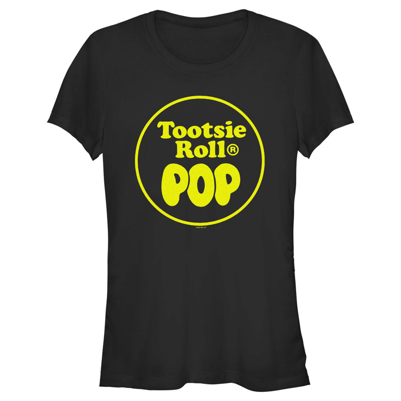 Junior's Tootsie Pop Classic Circle Logo T-Shirt