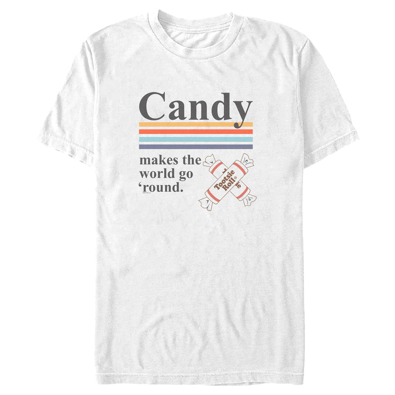 Men's Tootsie Roll Candy Makes the World Go Round T-Shirt