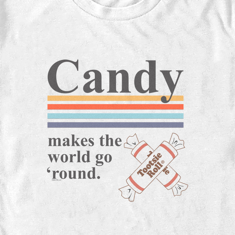 Men's Tootsie Roll Candy Makes the World Go Round T-Shirt