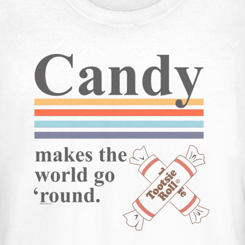 Junior's Tootsie Roll Candy Makes the World Go Round T-Shirt