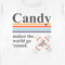 Women's Tootsie Roll Candy Makes the World Go Round T-Shirt