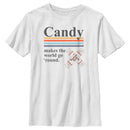 Boy's Tootsie Roll Candy Makes the World Go Round T-Shirt