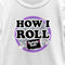 Girl's Tootsie Roll How I Roll Slogan T-Shirt