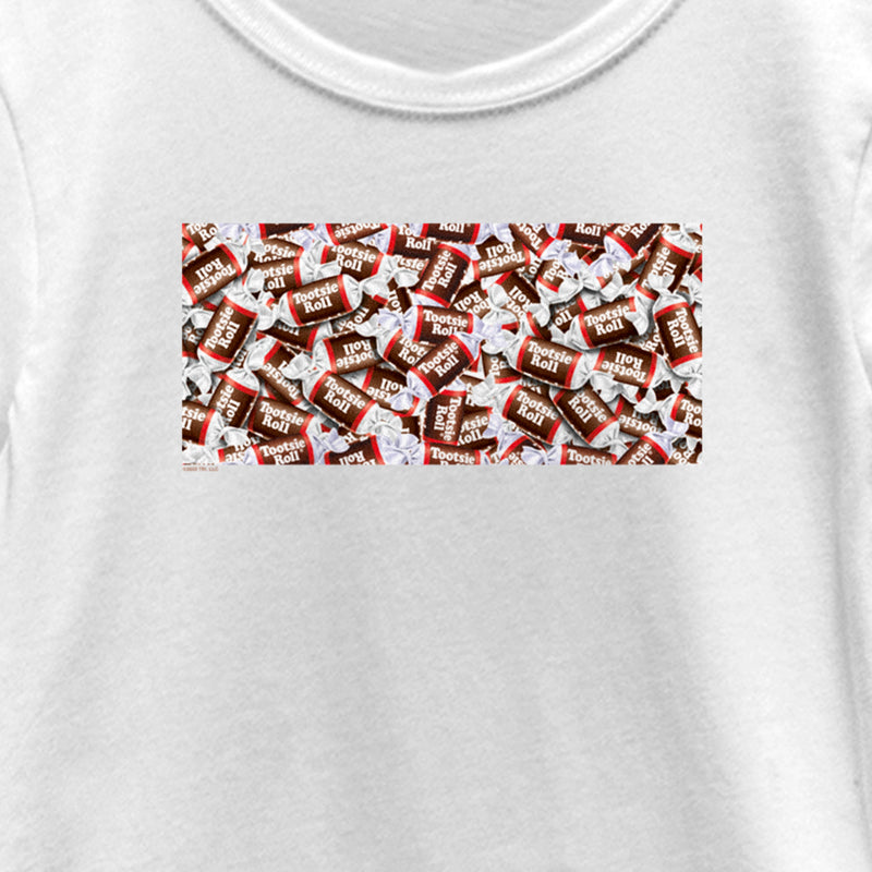 Girl's Tootsie Roll Classic Candy Collage T-Shirt