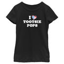 Girl's Tootsie Pop I Love Tootsie Pops T-Shirt