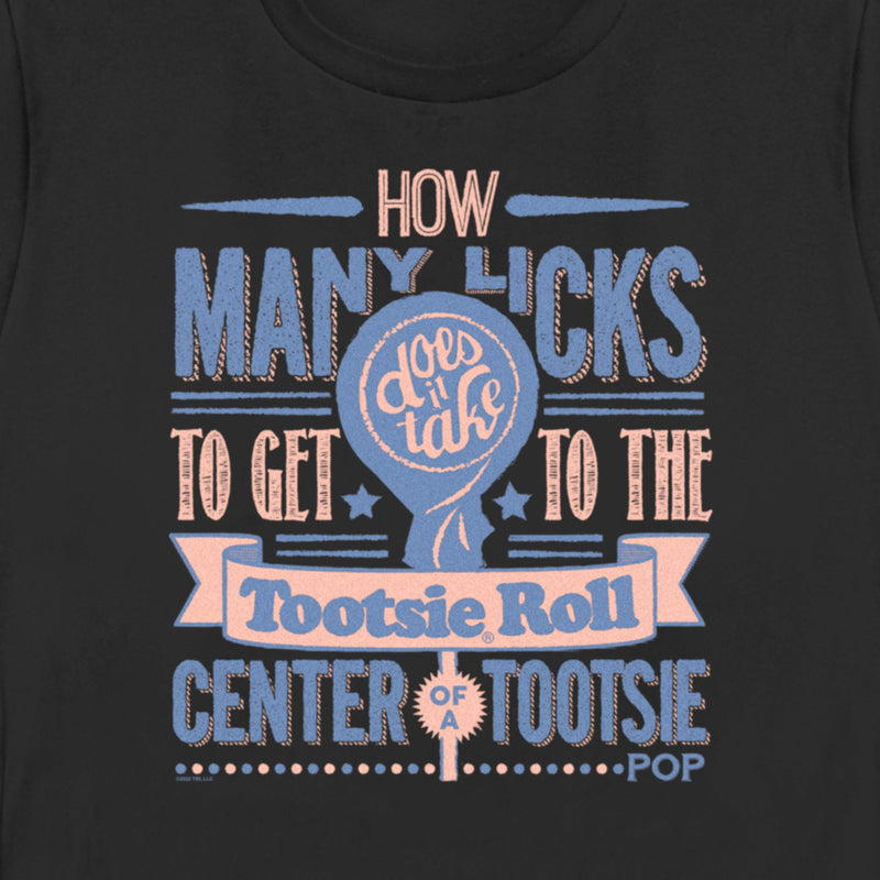 Women's Tootsie Pop How Many Licks Does It Take T-Shirt