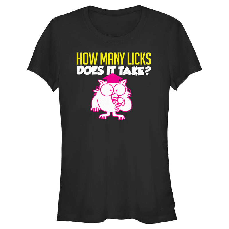Junior's Tootsie Pop Mr. Owl How Many Licks Does It Take T-Shirt