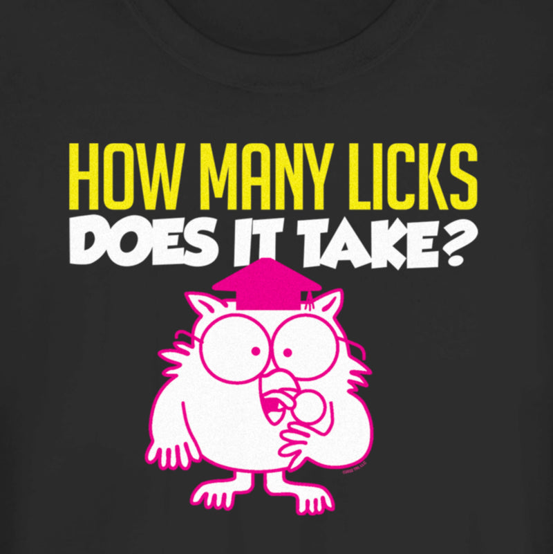 Junior's Tootsie Pop Mr. Owl How Many Licks Does It Take T-Shirt