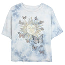 Junior's Lost Gods Monarch Butterfly Sun Sketch T-Shirt