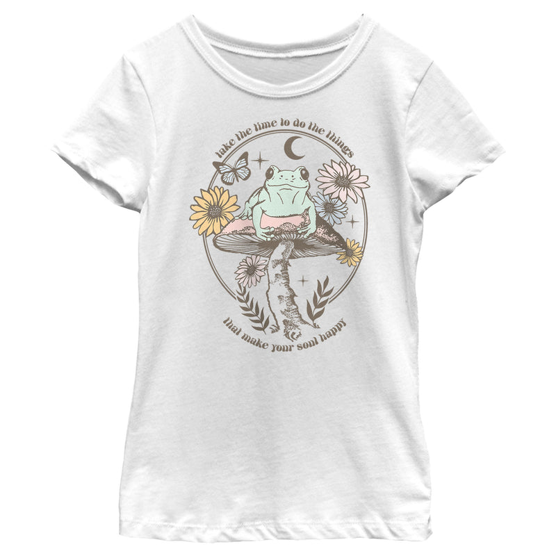 Girl's Lost Gods Happy Soul Frog T-Shirt