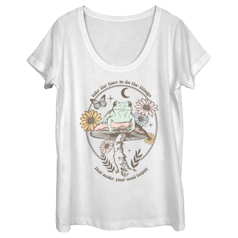 Women's Lost Gods Happy Soul Frog Scoop Neck