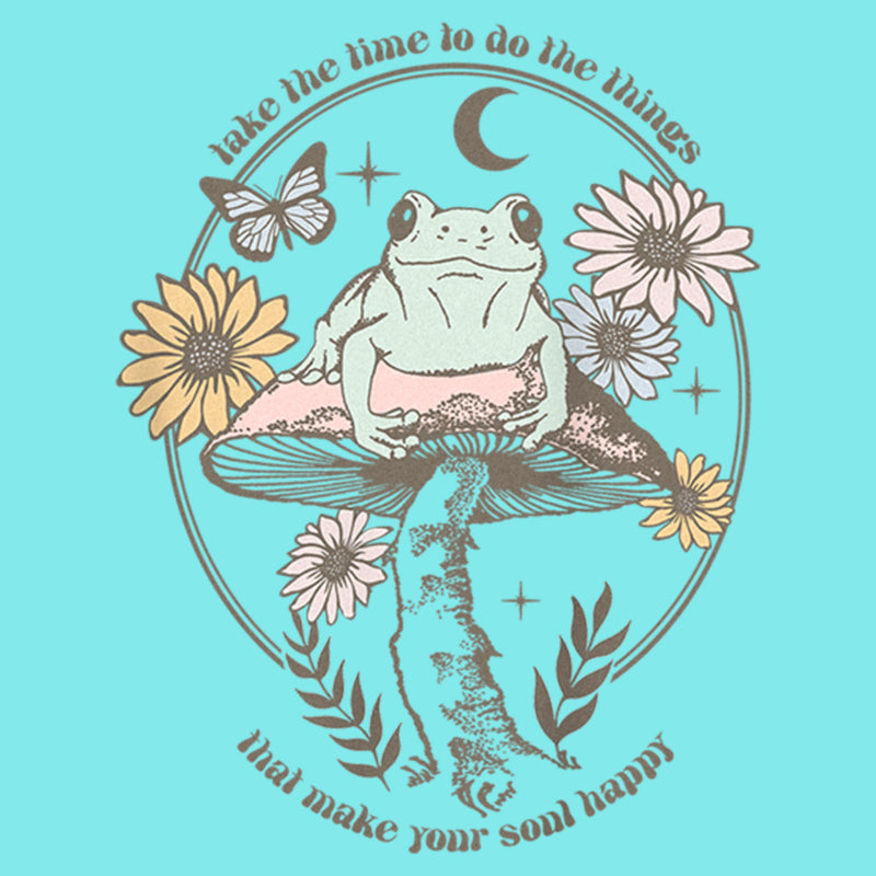 Junior's Lost Gods Happy Soul Frog Racerback Tank Top