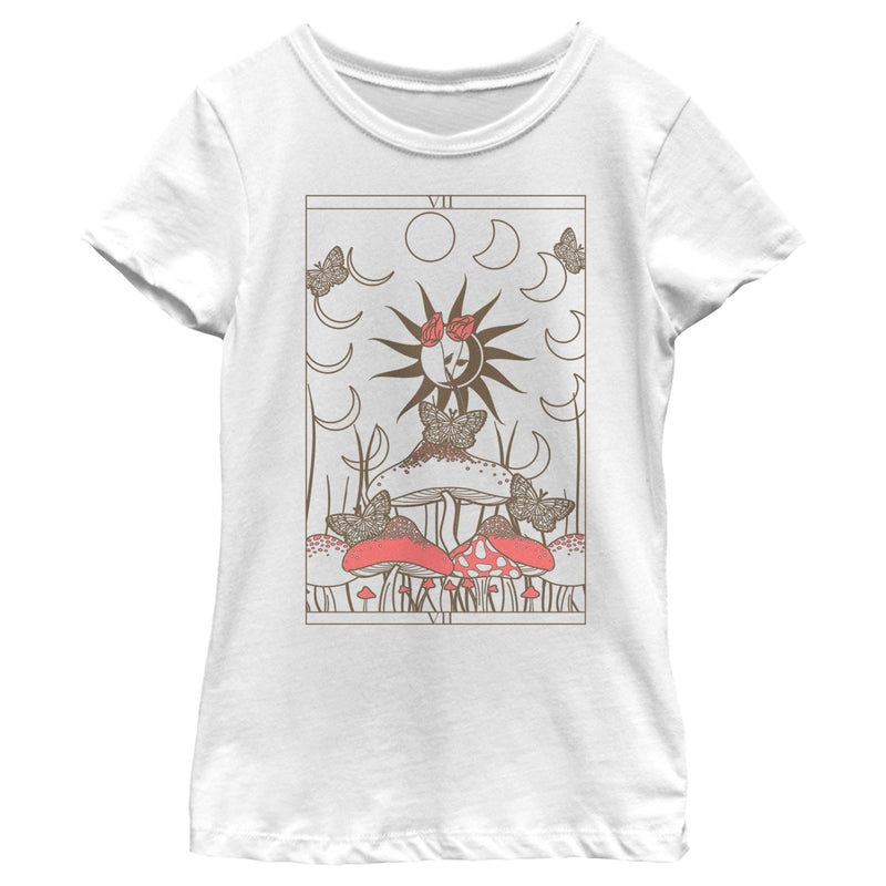 Girl's Lost Gods Mystic Mushroom Tarot T-Shirt