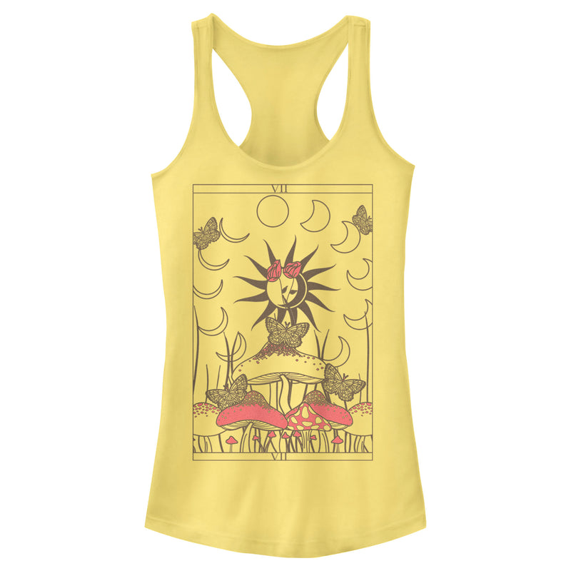 Junior's Lost Gods Mystic Mushroom Tarot Racerback Tank Top