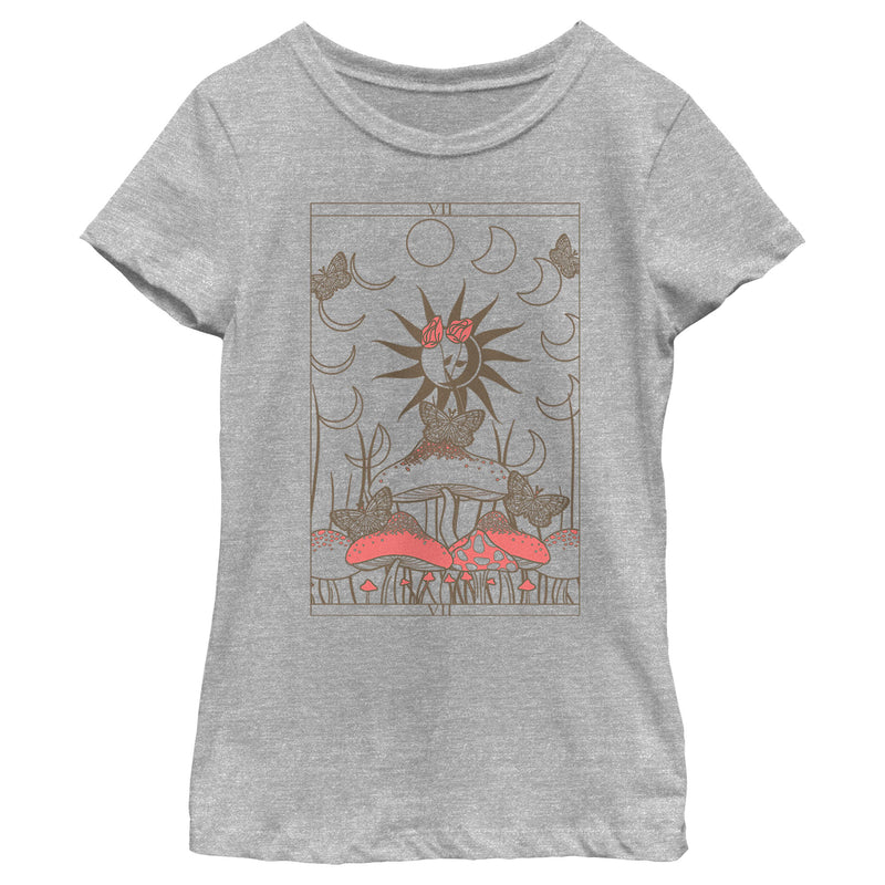 Girl's Lost Gods Mystic Mushroom Tarot T-Shirt