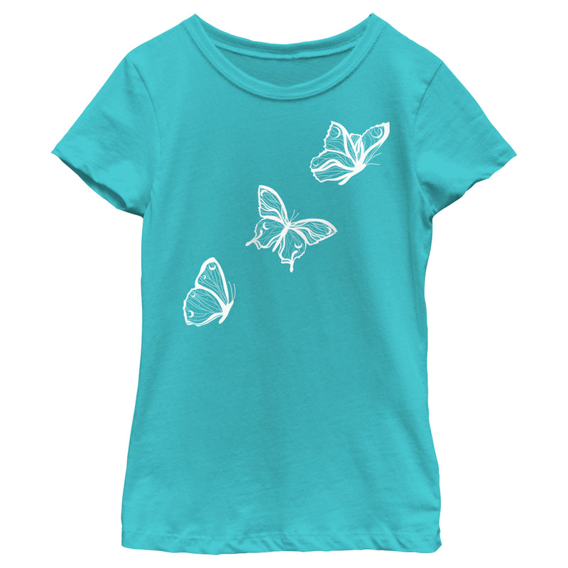 Girl's Lost Gods Flying Butterfly T-Shirt