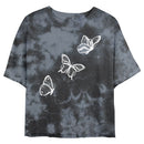 Junior's Lost Gods Flying Butterfly Outline T-Shirt