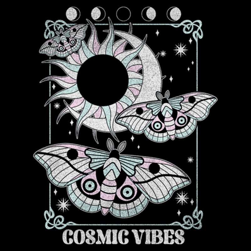 Junior's Lost Gods Cosmic Vibes Moths T-Shirt