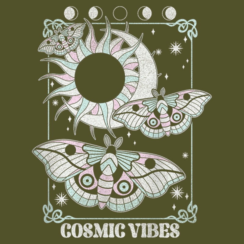 Junior's Lost Gods Cosmic Vibes Moths Racerback Tank Top