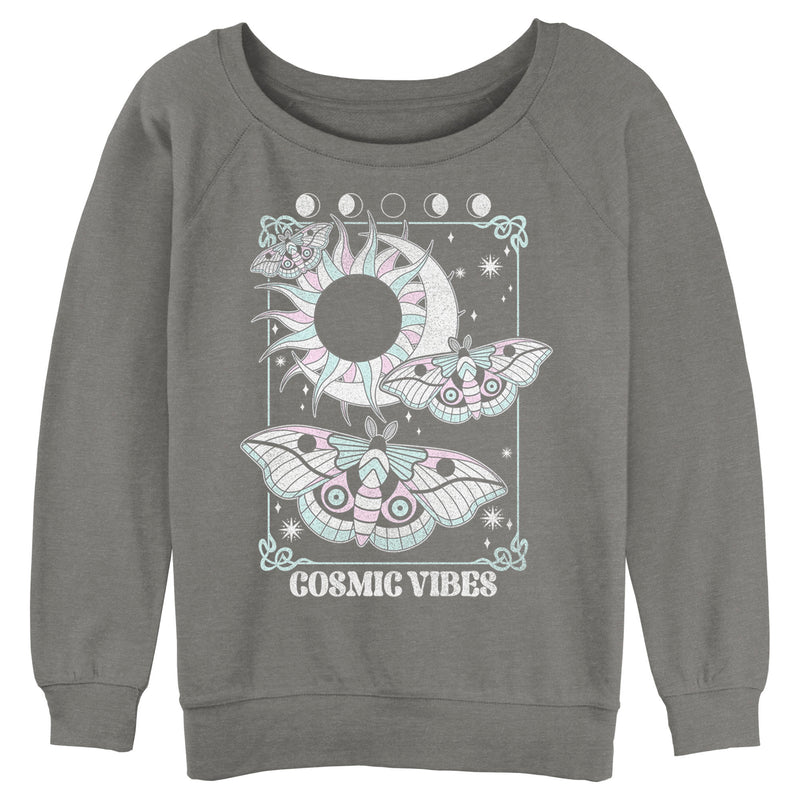 Junior's Lost Gods Cosmic Vibes Moths Sweatshirt