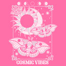 Girl's Lost Gods Cosmic Vibes Moths Tarot T-Shirt