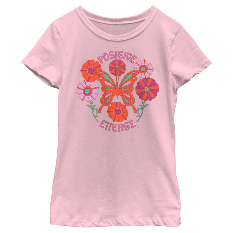 Girl's Lost Gods Positive Energy Butterfly T-Shirt