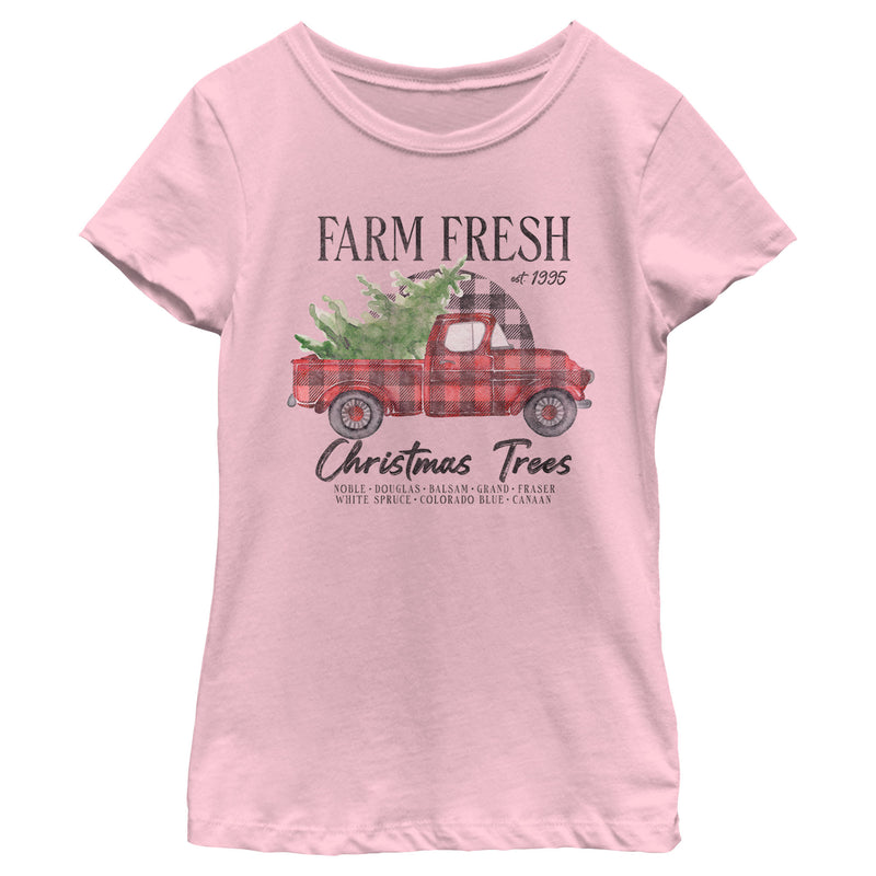 Girl's Lost Gods Farm Fresh Christmas Tree T-Shirt