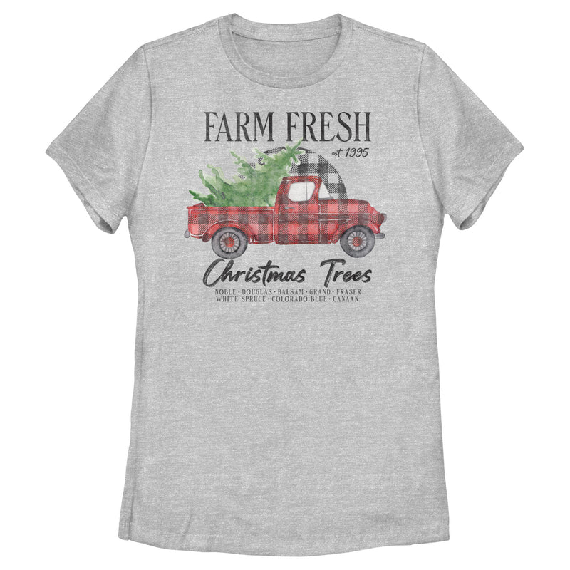 Women's Lost Gods Farm Fresh Christmas Tree T-Shirt