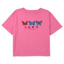 Girl's Lost Gods Kindness Colorful Butterflies T-Shirt