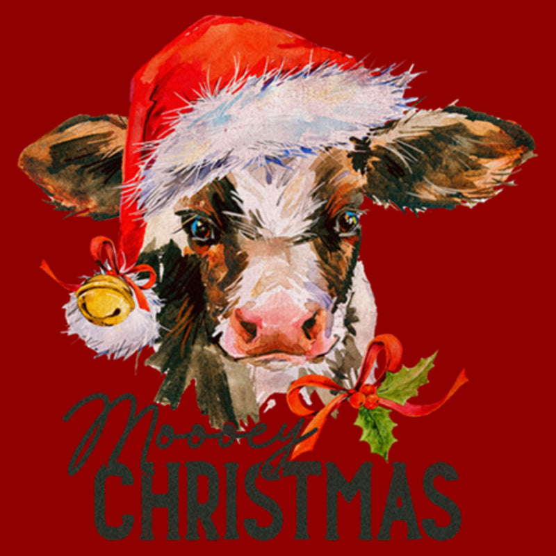 Women's Lost Gods Moooey Christmas Cow T-Shirt